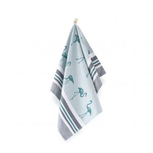 zielona bambusowa ściereczka kuchenna FLAMINGI ZWOLTEX