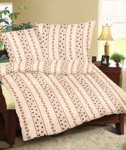 bordowy bluszcz pościel bawełniana 160x200 PREMIUM R 116-1