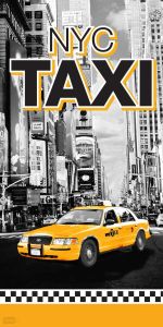 ręcznik bawełniany 70x140 NEW YORK TAXI