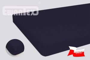 PRZEŚCIERADŁO FROTTE Z GUMKĄ 140x200 CIEMNY FIOLET