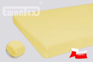 PRZEŚCIERADŁO FROTTE Z GUMKĄ 60x120 NOWE ŻÓŁTKO