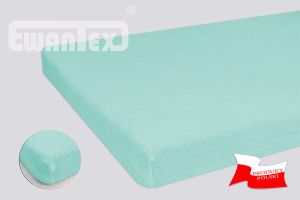 PRZEŚCIERADŁO FROTTE Z GUMKĄ 70x140 JASNY TURKUS
