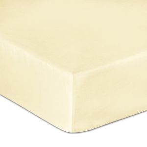 PRZEŚCIERADŁO SATYNOWE Z GUMKĄ 140x200 KREM