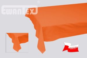 PRZEŚCIERADŁO BAWEŁNIANE BEZ GUMKI 200x220 POMARAŃCZ