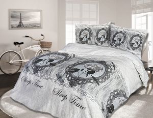 pościel z satyny bawełnianej 160x200 SLEEP TIME 21445-1