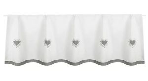 zasłonka gotowa SERCE 40x200