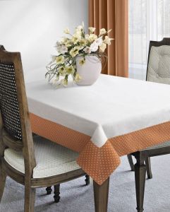 kremowo-pomarańczowa szarfa ALMA 40x140 EUROFIRANY