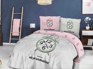 pościel bawełniana PANELOVE 160x200 NIE PRZESZKADZAĆ 61470-1