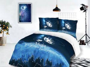 pościel bawełniana PANELOVE 160x200 MOJA STRONA KSIĘŻYCA 61479-1