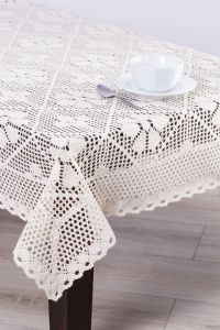 naturalny obrus naturalny z bawełny szydełko 559 JEDEKA 