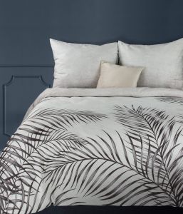 pościel z makosatyny 160x200 roślinnym nadrukiem EUROFIRANY PREMIUM 1