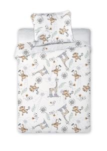 żyrafki pościel dla dzieci 100x135 + 40x60 bąbelkowo 001 FARO