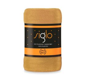 żółty koc z mikrofibry SIGLO FARO