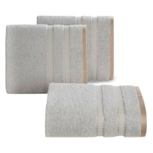 srebrny ręcznik kąpielowy KRISTI 500 G/M2 EUROFIRANY