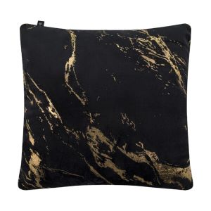 czarna poszewka welwetowa dekoracyjna ENDLESS 45x45 CHIC HOME