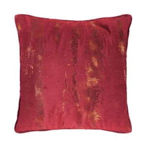 bordowa poszewka welwetowa dekoracyjna ANDREAN 45x45 CHIC HOME