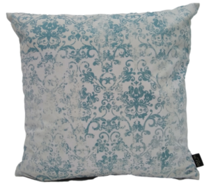 błękitna poszewka carpet welwetowa dekoracyjna VINTAGE 45x45 GOLD TEX