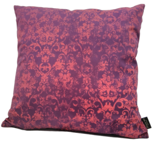 fuksjowa poszewka carpet welwetowa dekoracyjna VINTAGE 45x45 GOLD TEX