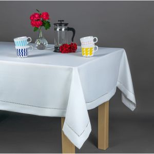 biały obrus z mereżką 240 MESA