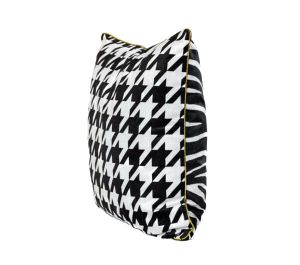 pepitka zebra poszewka welwetowa dekoracyjna OBSESSION 2 45x45 CHIC HOME