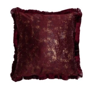 bordowa poszewka welwetowa dekoracyjna OH MY CHIC 2 45x45 CHIC HOME