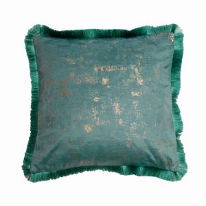 turkusowa poszewka welwetowa dekoracyjna OH MY CHIC 2 45x45 CHIC HOME