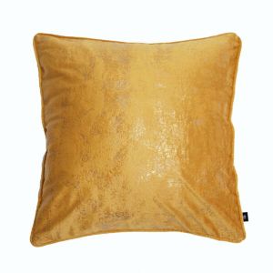 musztardowa poszewka welwetowa dekoracyjna OH MY CHIC 45x45 CHIC HOME