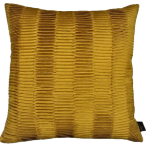 musztardowa poszewka welwetowa dekoracyjna SH 45x45 GOLD TEX