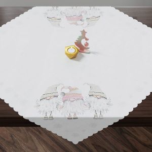 różowy gnom bieżnik 79x79 MARKIZETA