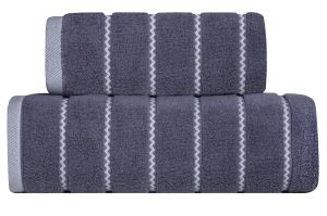 ciemno szary ręcznik kąpielowy OSCAR 550 G/M2 ZARATEX