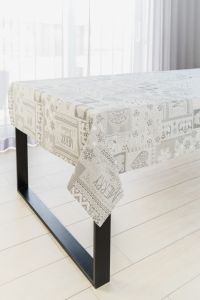 szary obrus dekoracyjny noel lux SZCZEPANIK