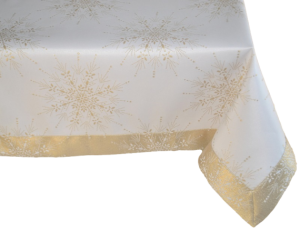 złote gwiazdki obrus dekoracyjny świąteczny LUX SZCZEPANIK 