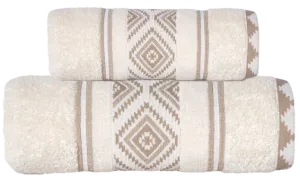 lniany ręcznik kąpielowy AZTEKA  450 G/M2 GRENO 