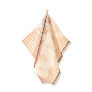 beżowe ciasteczko bawełniana ściereczka kuchenna 50x70 ZWOLTEX