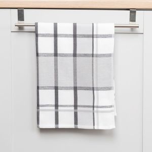 szara ścierka kuchenna 50x70 krati MARKIZETA