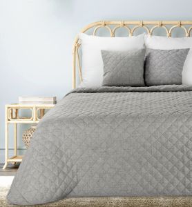 stalowa narzuta o lnianej strukturze 220x240 LEN 1 EUROFIRANY