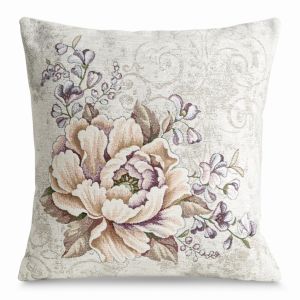 fioletowa poszewka dekoracyjna gobelinowa szenilowa 1182 45x45 EUROFIRANY