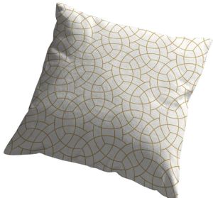 złota poszewka 45x45 glamour kanwas o grubym splocie do salonu i ogrodu