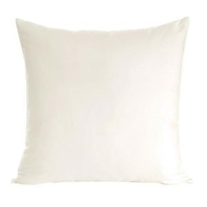kremowa poszewka z satyny bawełnianej jednobarwna