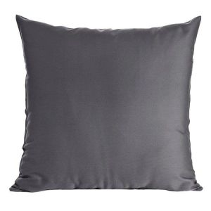 grafitowa poszewka z satyny bawełnianej jednobarwna