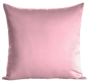 pudrowy róż poszewka z satyny bawełnianej jednobarwna