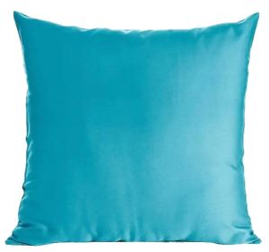 turkusowa poszewka z satyny bawełnianej jednobarwna