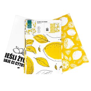 komplet ścierek kuchennych 40x60 KUKE 001 CYTRYNY