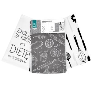 komplet ścierek kuchennych 40x60 KUKE 002 DIETA