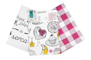 komplet ścierek kuchennych 40x60 KUKE 003 SŁODKO