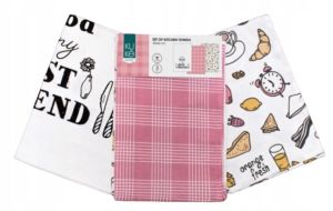 komplet ścierek kuchennych 40x60 KUKE 014 BREAKFAST