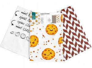 komplet ścierek kuchennych 40x60 KUKE 009 CIASTKO