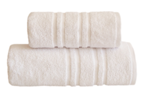 kremowy ręcznik kąpielowy IVO 420 G/M2 GRENO