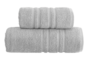 popielaty ręcznik kąpielowy IVO 420 G/M2 GRENO