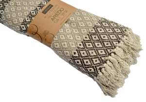 brązowy koc AREDO 150x200 JEDEKA